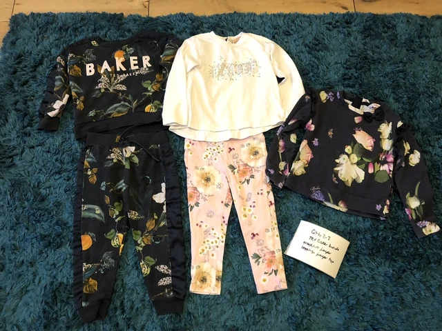 Girls age 2-3 years 100% Ted baker clothes bundle 5 tracksuit jumper joggers top