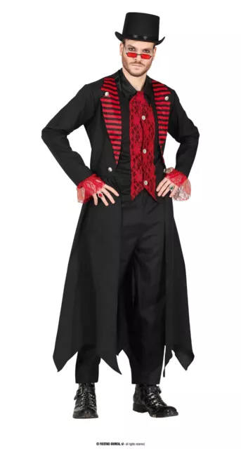 Karneval Kostüm Herren Gothic Steampunk Vampir Graf Edelmann Dracula Mantel