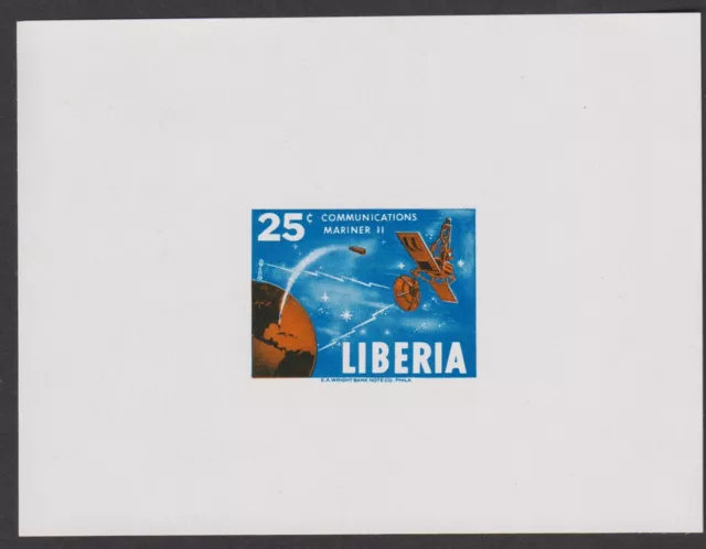 LIBERIA 1964 Exploration and Utilization of Outer Space 25c MNH Proof  (p543)