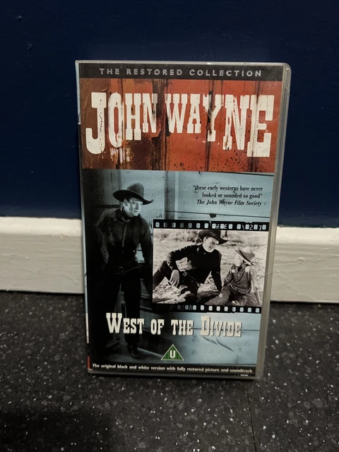 WEST OF THE Divide VHS Cassette WHITE POWDER ON FILM NEEDS CLEANING £3. ...