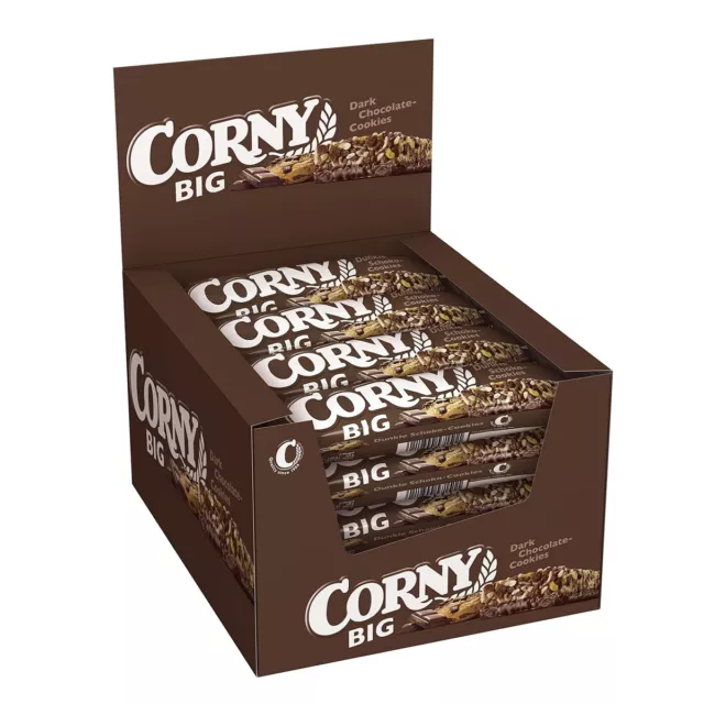 Corny Big Dark Chocolate Cookies Extra Large Müsliriegel 50g 24er Pack