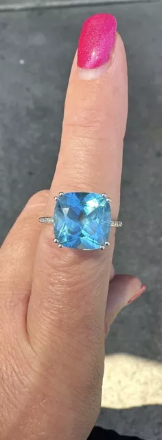 Effy 14k Gold Ocean Blue Blue Topaz Ring.