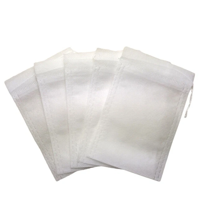 100 pz bustine collant per tè infusore sciolto filtro foglie tessuto