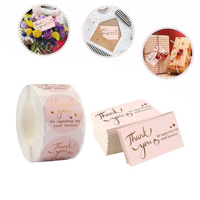 Lot de 500 étiquettes en papier adhésif Washi pour emballage de cadeaux