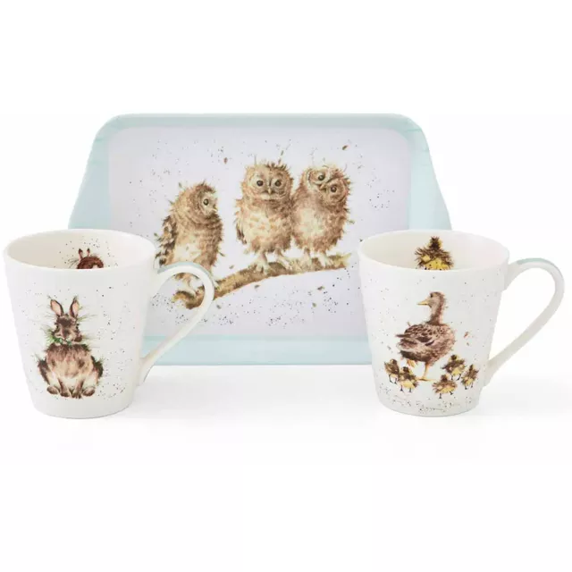 Wrendale Mug & Tray Set Royal Worcester Pimpernel