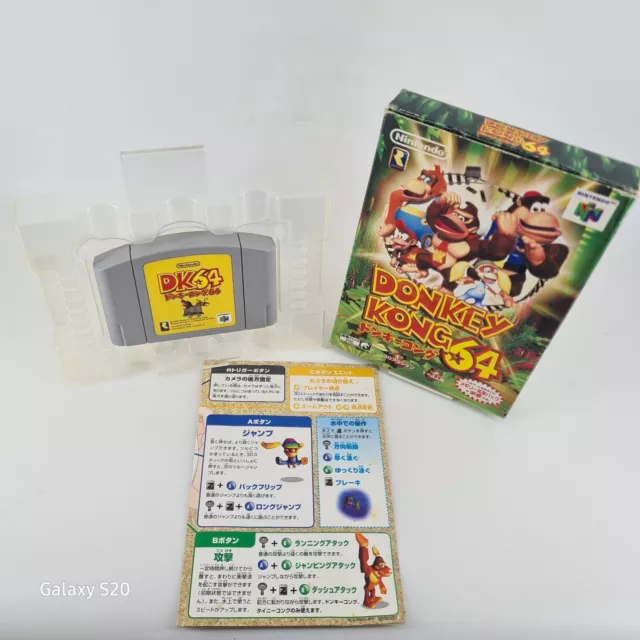 Donkey Kong N64 OVP Nintendo 64 Famicom NTSC-J Game Cartridge Rang B✅️ 15