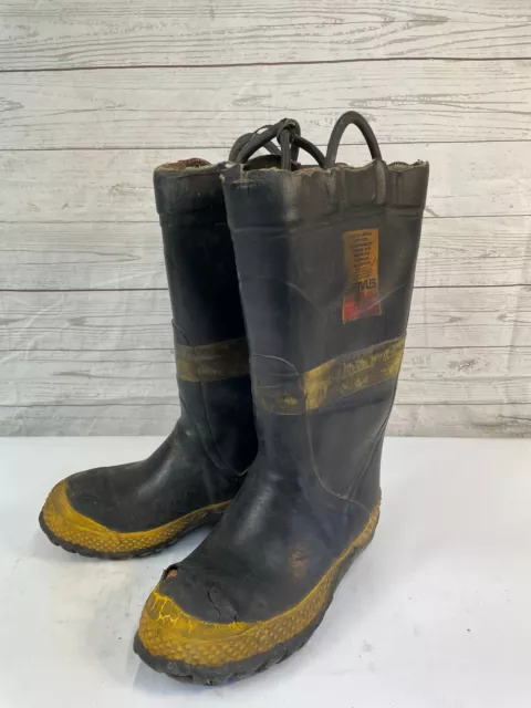 Servus FireBreaker Firefighter Men’s Black Boots Size 9.5 Wide
