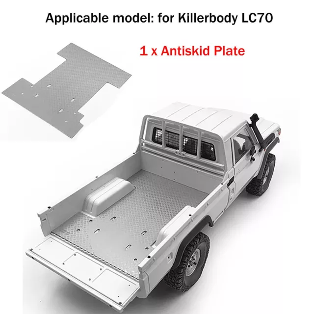 Stainless steel Rear Body Antiskid Plate for Killerbody LC70 RC Car Body Parts