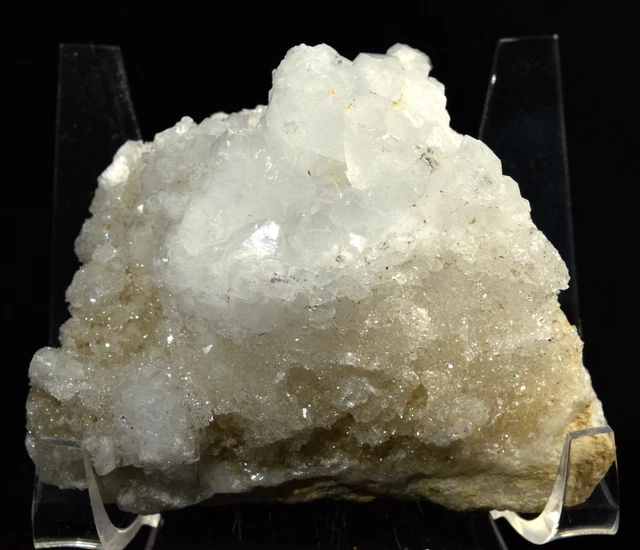 2.6 " Funkelndes Quarz Cluster Natürlich Edelstein Druzy Geode Mineral Aus