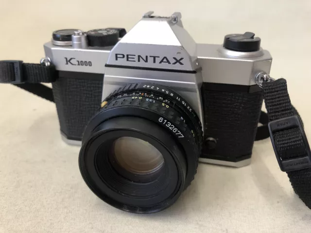Pentax K1000 35mm SLR Manual Film Camera With a 50mm (Untested Parts Or Repair)