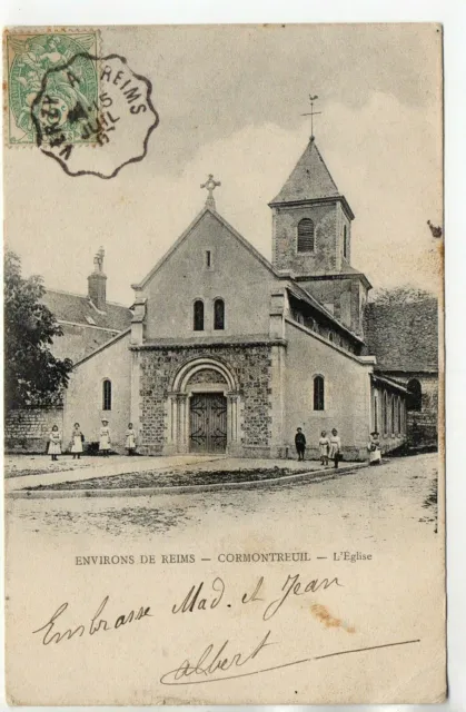 CORMONTREUIL - Marne - CPA 51 - l' église
