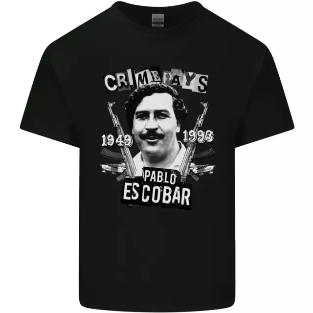 Pablo Escobar Crime Pays Mens Cotton T-Shirt Tee Top