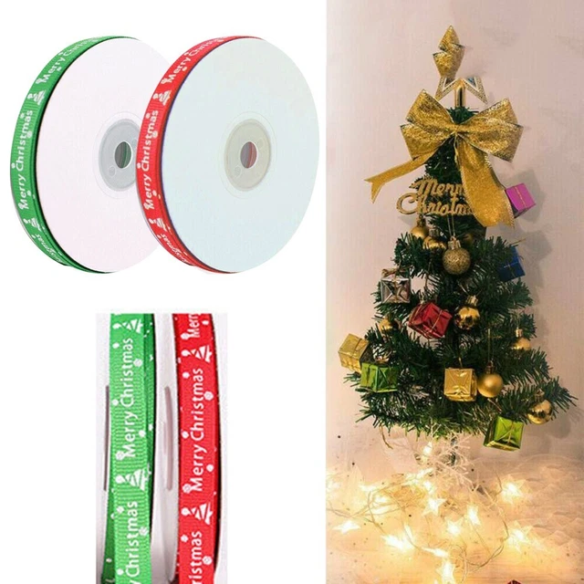 Christmas Ribbon Bundles 10Mm 22M Pack Geschenk Wickeln Wreaths Dekorationen
