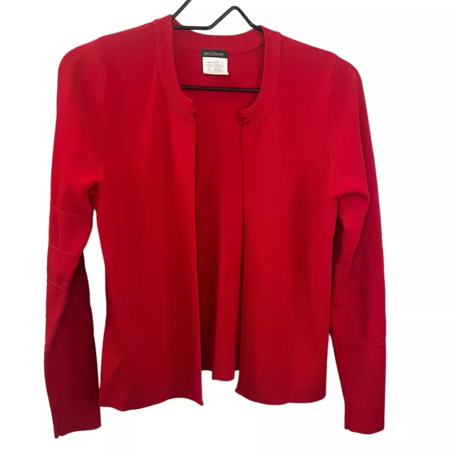 Harvé Benard Red Cardigan Sweater Woman’s Medium