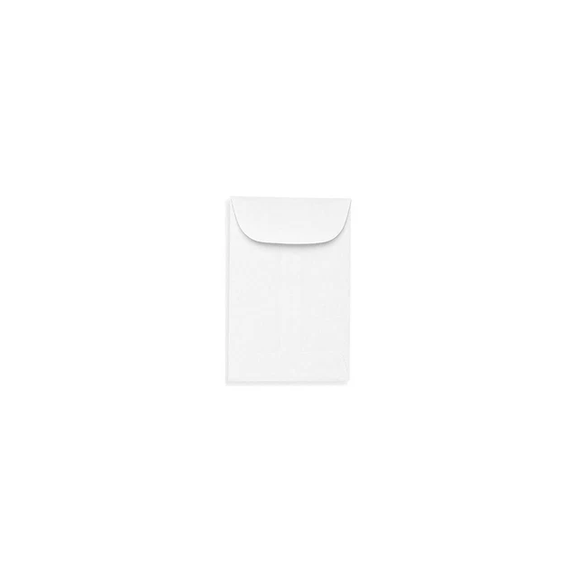 LUX Moistenable Glue #1 Currency Envelopes 2.25" x 3.5" Bright White 94623-1000