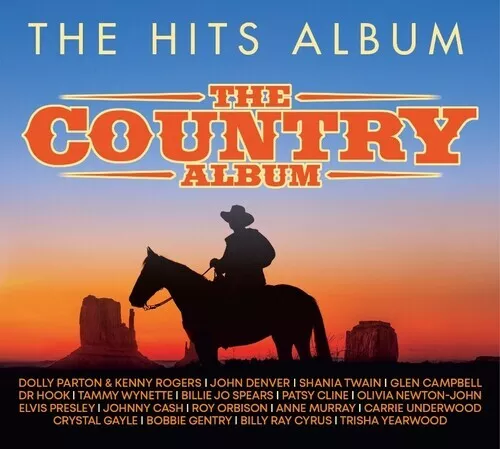 Various Artists : The Hits Album: The Country Album CD Box Set 3 discs (2023)