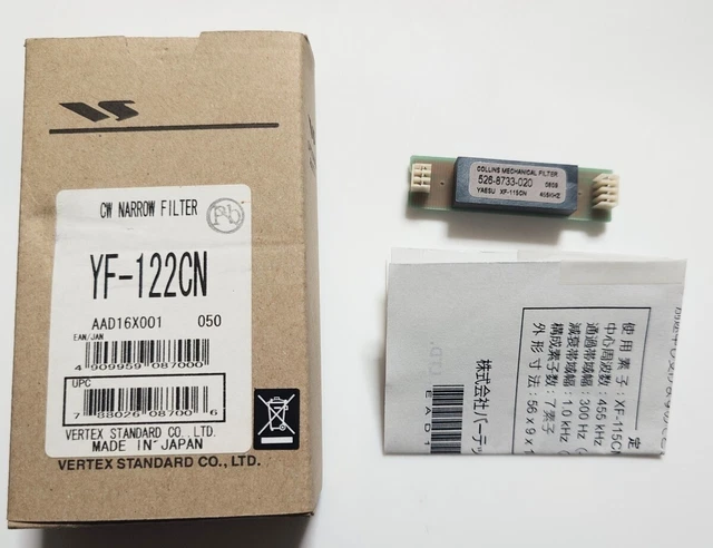 YAESU CW NARROW Filter XF-115CN 455KHz Collins FT-817 FT-818