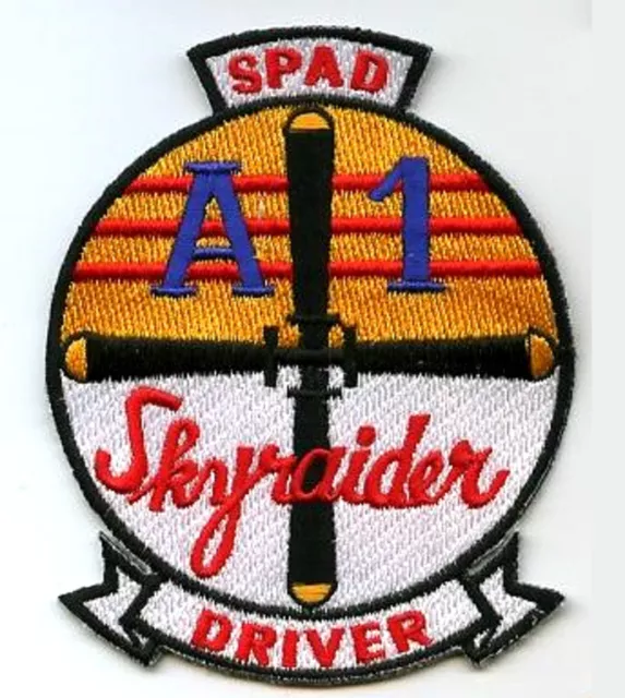 Vietnam Nam Era Douglas A-1 Skyraider Spad Sandy Driver à Repasser Patch ( Repo