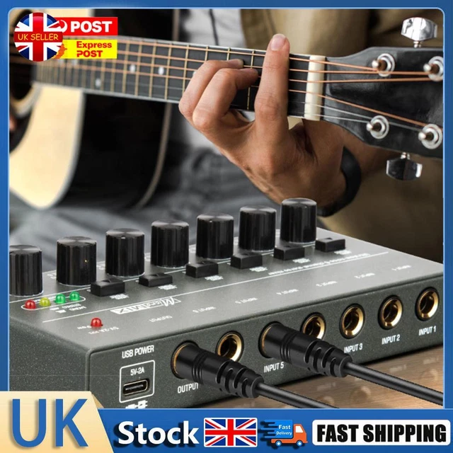 4/6/8 Channels Mini Sound Mixer Easy Operation TYPE-C 5V 2A Stereo Audio Mixer H
