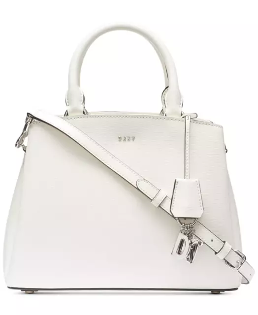 NWT $230 Original DKNY Paige Medium Satchel Handbag Monogram Logo Bag  Crossbody