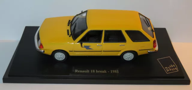 UH UNIVERSAL HOBBIES RENAULT 18 break 1981 POSTES POSTE PTT 1/43 in blister box