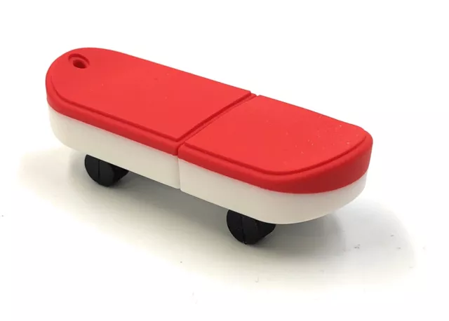 Skateboard Patinaje Tabla Rojo Funny USB Pegar Div Kapazitäten