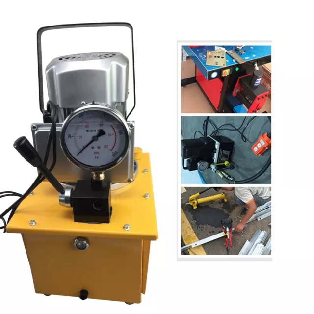 Electric Hydraulic Pump Manual Single Acting Oil Pump 10000PSI 7L Solenoid Valve