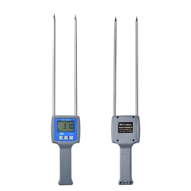 TK100 Hay Moisture Meter For Forage Grass Testing Fibre Humidity Meter 0-84%