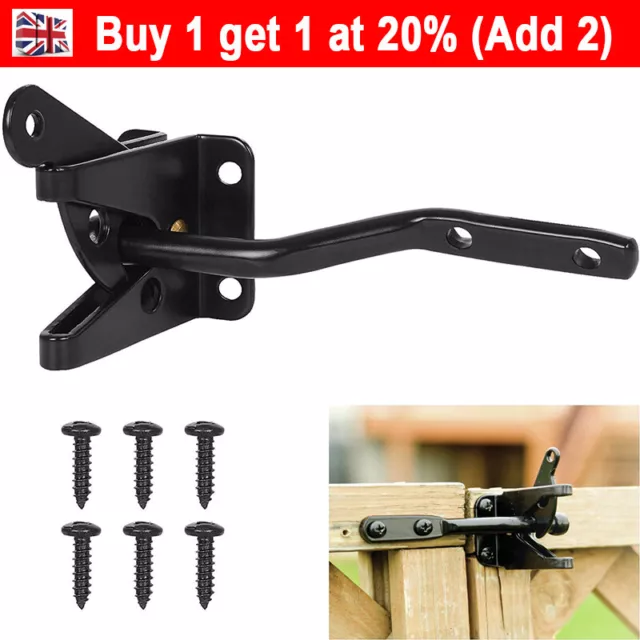HEAVY DUTY FENCE Gate Latch Self Locking Adjustable for Wooden Fence ...