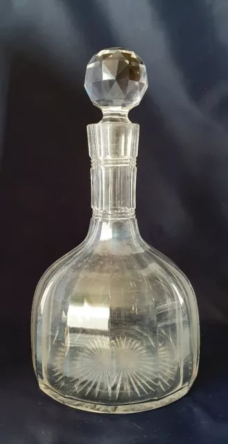 XIXe BACCARAT - Carafe en Cristal à Cognac de Boulestin Signée - Napoleon III