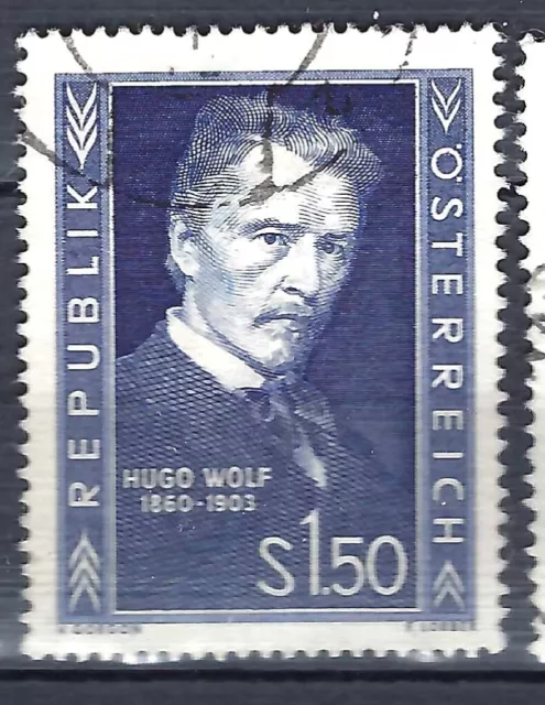 Österreich 1953: gestempelt MiNr.: AT 981; ANK:994 50. Todestag von Hugo Wolf