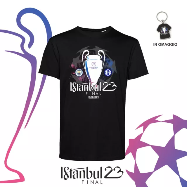 T-shirt CHAMPIONS LEAGUE final Istanbul Inter Manchester City + portachiave