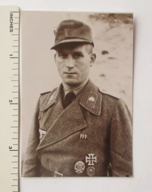 Ww2 German Army Knights Cross Recipient Rudolf Hassenpusch Signed Photo