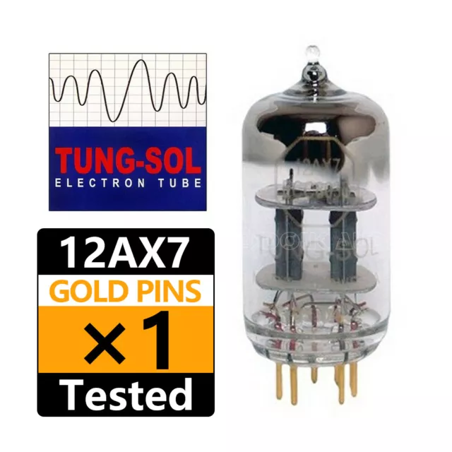 1PC Brand New Tung-Sol Gold Pins 12AX7 ECC83 Vacuum Tube Tested Gain Valve Tube