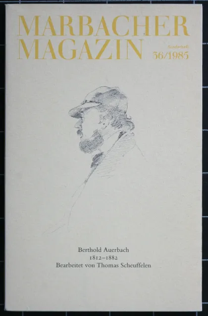 Marbacher Magazin 36/1985. Berthold Auerbach 1812-1882.