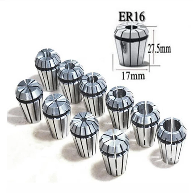 10PCS ER16 1mm-10mm Precision Spring Collet Set CNC Milling Lathe Chuck To~F