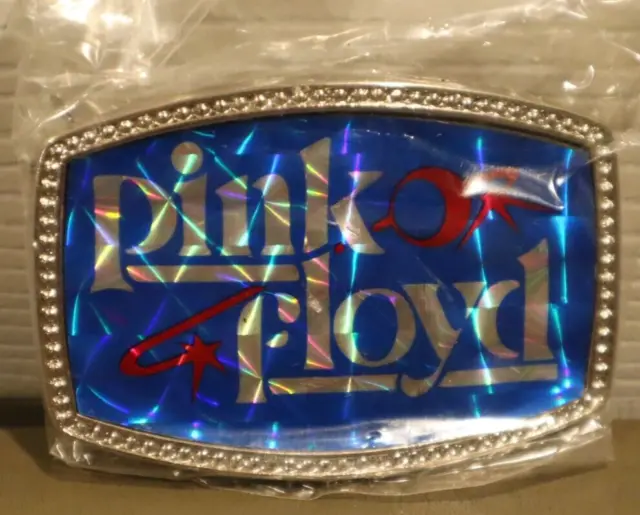 Vintage ORIGINAL 70's Pink Floyd Music Band Belt Buckle Prizm NOS *In packaging*