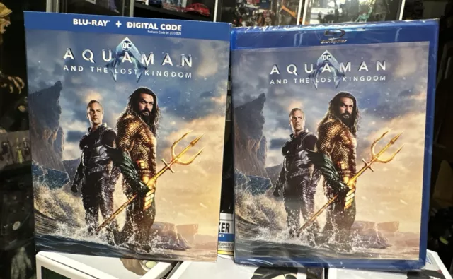 Aquaman and the Lost Kingdom (Blu-ray +DIGITAL) With Slipcover New Free Shipping