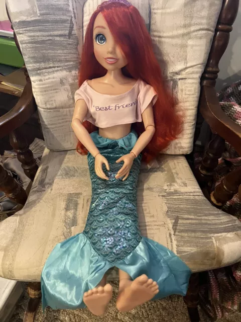 Disney Princess ARIEL DOLL My Size Playdate The Little Mermaid 32" tall Jakks