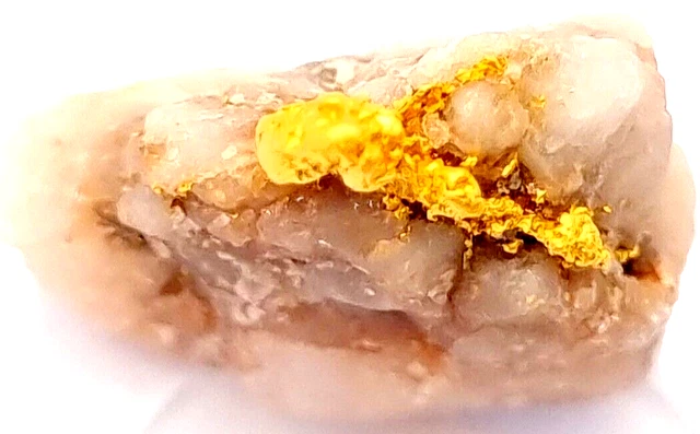 west australian rare crystalline pilbara gold quartz specimen weight 2.7 grams