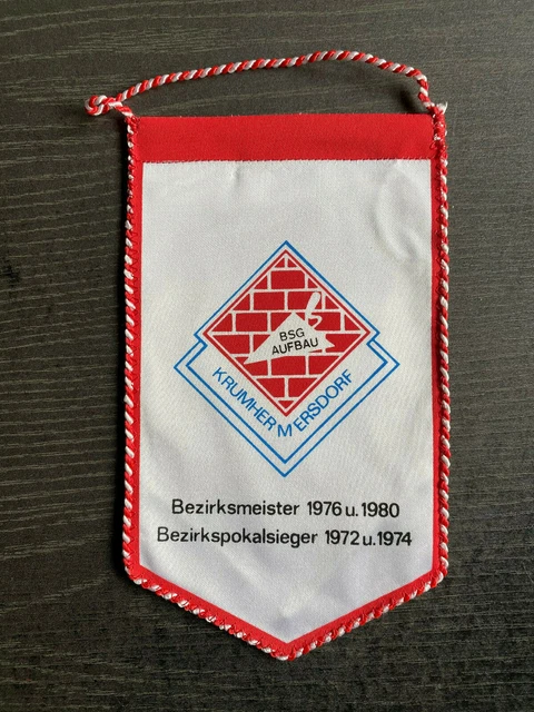 Vintage Pennant BSG Chemie Böhlen, approx. 11 x 17 cm - UK
