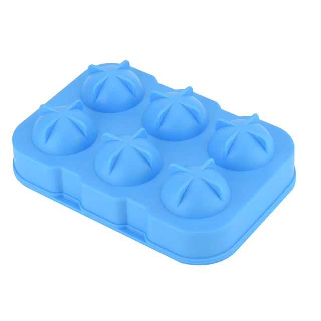 Vassoi Per Cubetti Di Ghiaccio A Forma Di Gatto - 2 Pezzi, Rosso - Silicone Alimentare, 21 Cubetti Cad., Facili Da Sformare