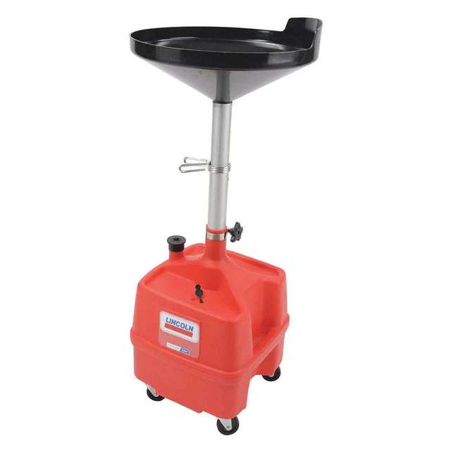 LINCOLN 3508 Portable Oil Drain,Plastic,8 gal.