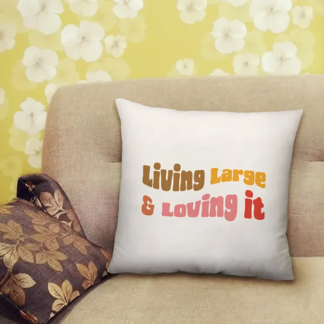 Living Large & Loving It Cushion Love Yourself Curvy Cuddly Bedroom -40cm x 40cm