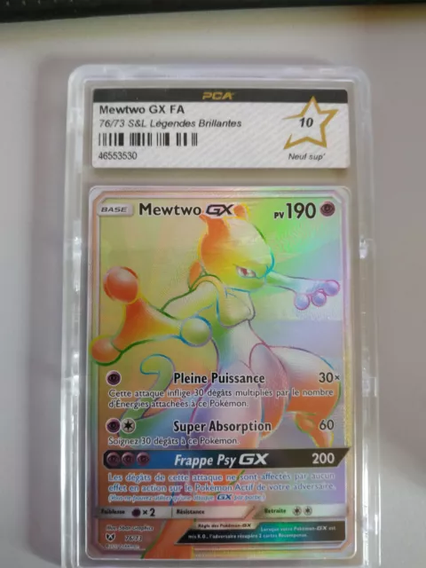 Carte Pokémon Mewtwo GX FA 76/73 S&L Légendes Brillantes FR PCA 10