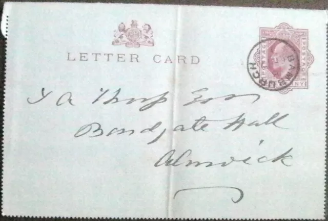 GB - King Edward VII - One Penny Letter Card - Postal Stationery - 1910