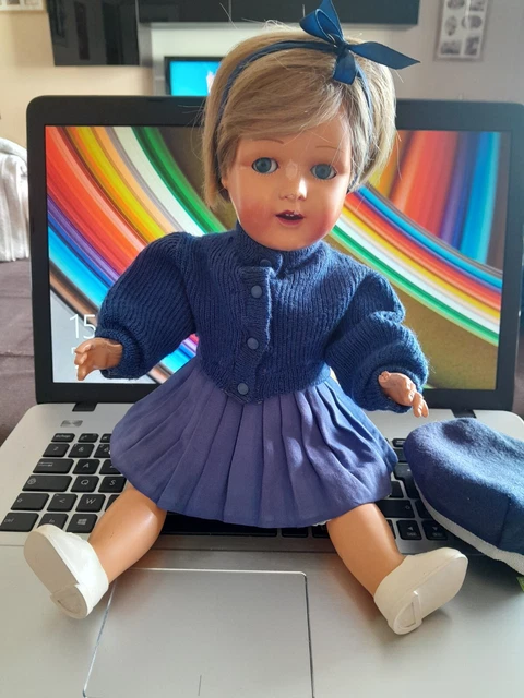 Ancienne Poupée Raynal "Sophie" 40 Cm, Rhodoïd, Fabrication Française, Vintage