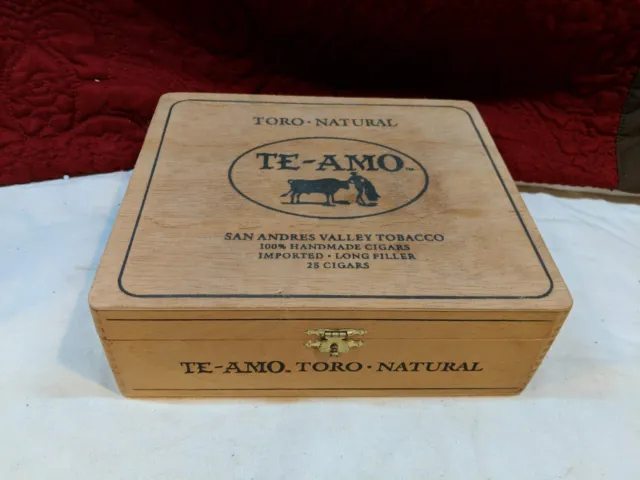 Toro Natural Te-Amo Wooden Cigar Box