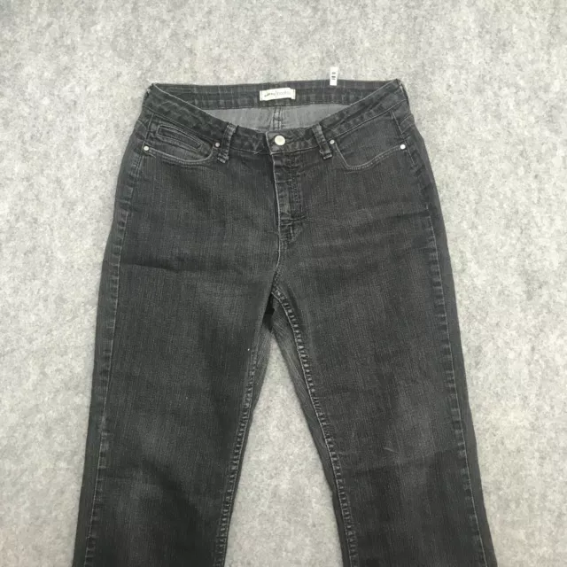 Riders Jeans Womens Size 10M Strechy Denim Boot Cut Regular Fit Black Comfort