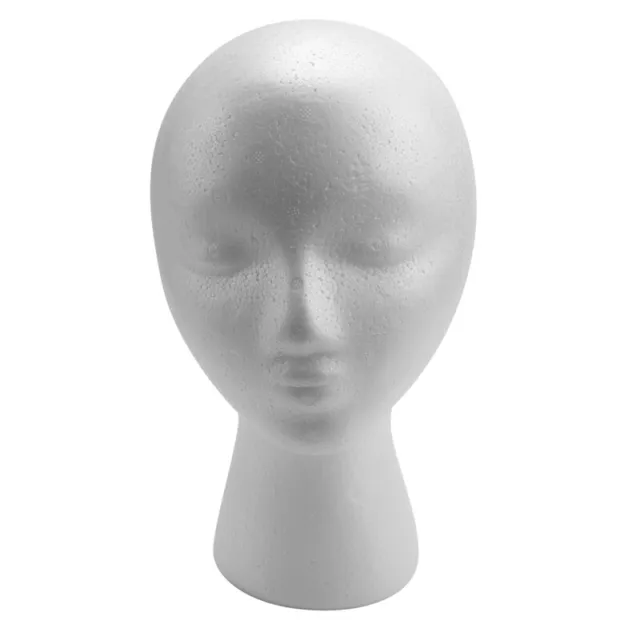 27,5 x 52cm Tete de mannequin / Mannequin de femme en mousse (Polystyrene) 2703